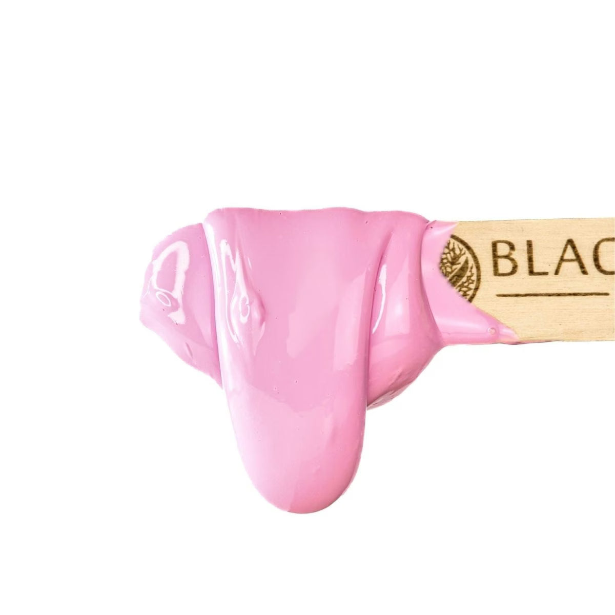 pink melted hard wax plumeria from black coral wax