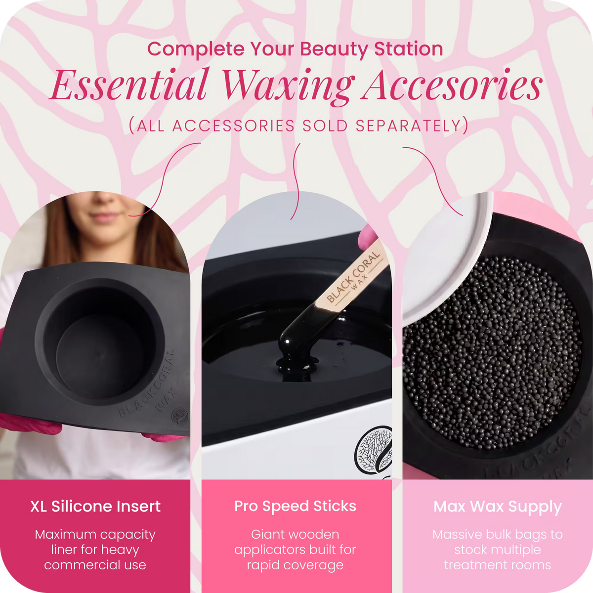 Black Coral Wax 10lb professional wax warmer product description – large wax machine and wax pot details for US market