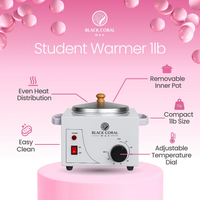 The Black Coral Wax USA Small Wax Warmer, featuring adjustable temperature control and a removable pot, offers at-home waxing convenience with its compact 1lb size, even heat distribution, and easy clean-up.