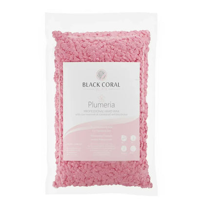 pink hard wax plumeria from black coral wax 