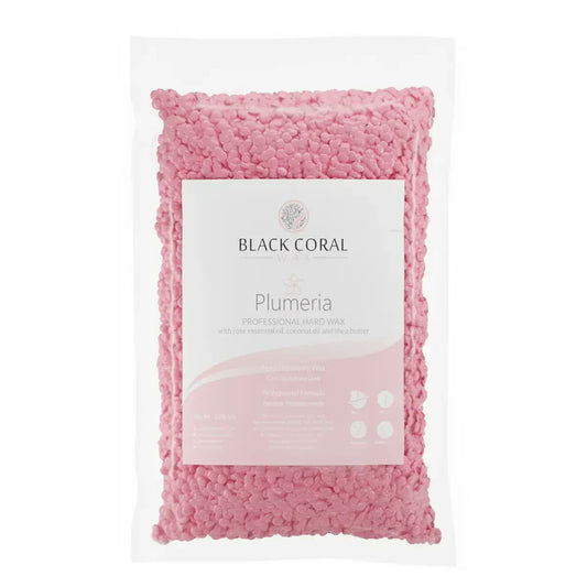 pink hard wax plumeria from black coral wax 