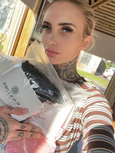 Esthetician using BCW products