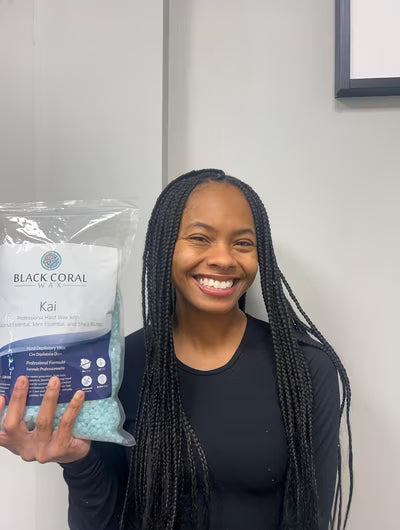 Esthetician using BCW products