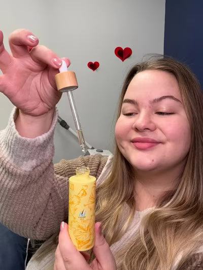 Esthetician using BCW products