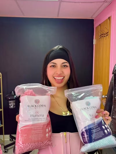 Esthetician using BCW products