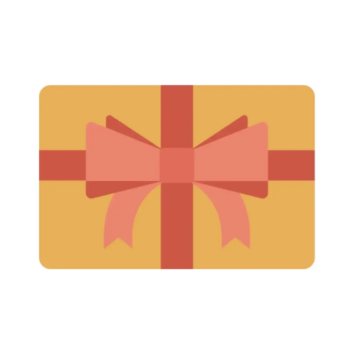 A yellow rectangular Cashback gift card from Black Coral Wax USA, featuring a red ribbon and bow design on a white background.