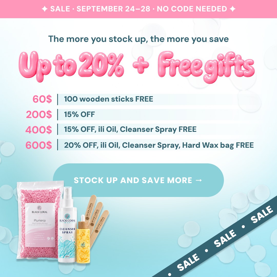 September sale: up to 20% off plus free gifts, September 24 to 28